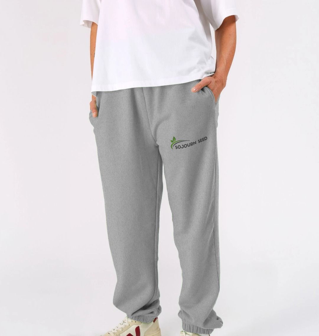 Sojourn Seed gray joggers with pockets ideal as everyday sweatpants for men and women
